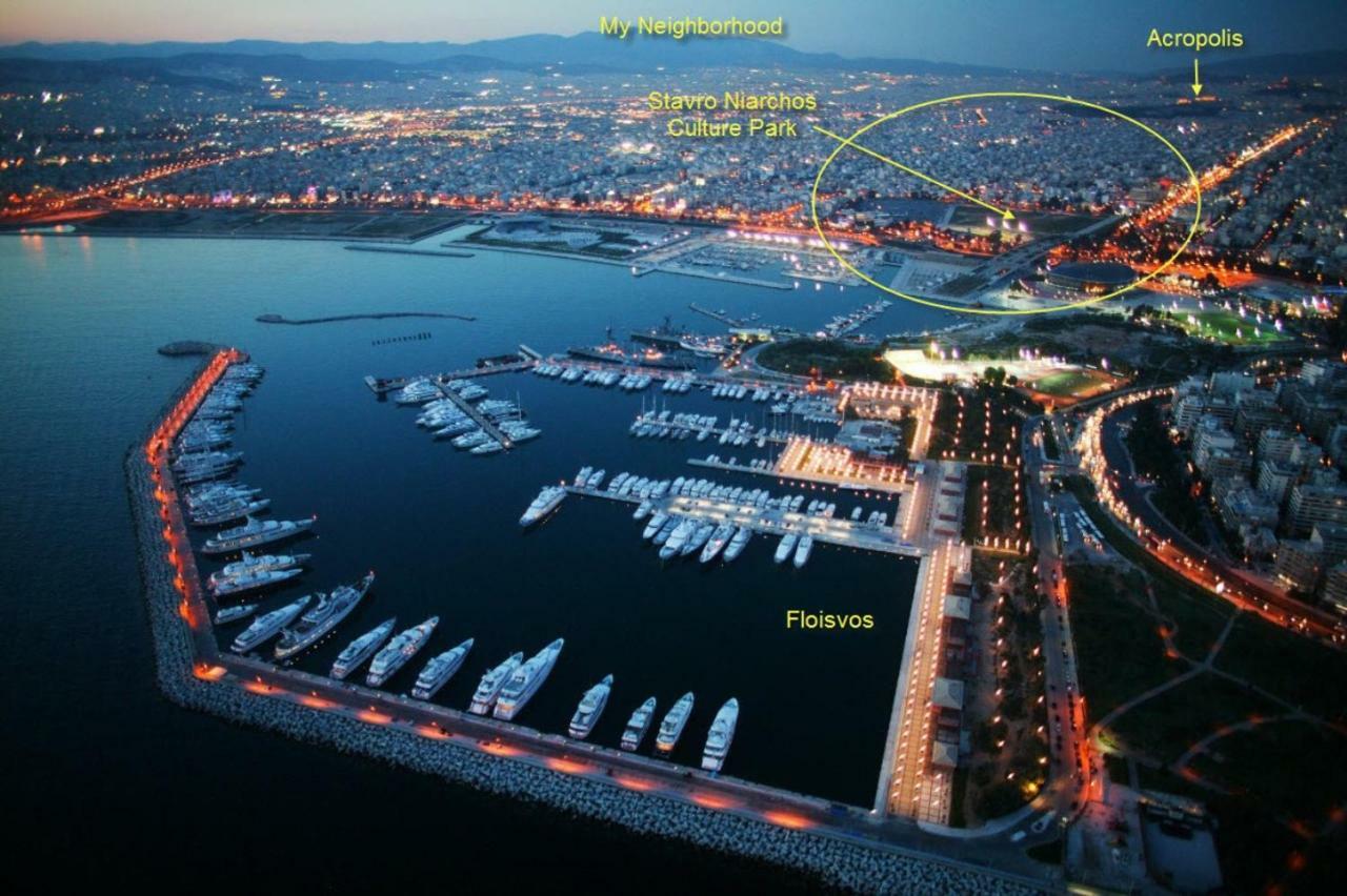Apartment Near Stavros Niarchos Park & Acropolis Atene Esterno foto